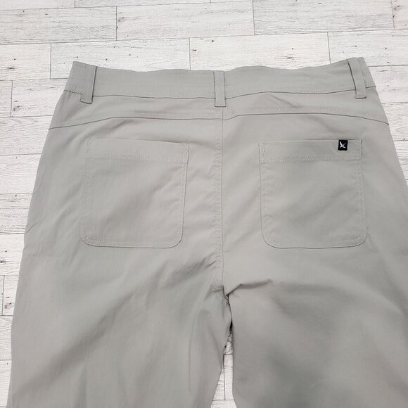 Eddie Bauer Convertible Pant Snap Roll Hem Hiking Outdoor Gray Womens 10 NEW - Picture 6 of 11